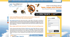 Desktop Screenshot of beeswaspshornets.com