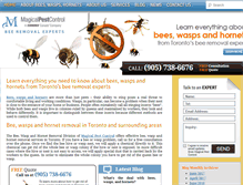 Tablet Screenshot of beeswaspshornets.com